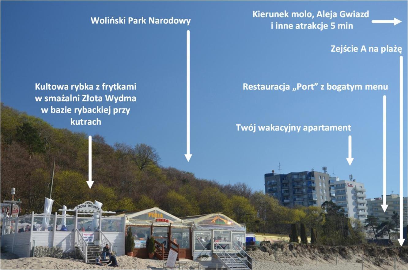 Maly Przytulny Apartament Z Widokiem Na Morze - Po Remoncie Appartement Miedzyzdroje Buitenkant foto
